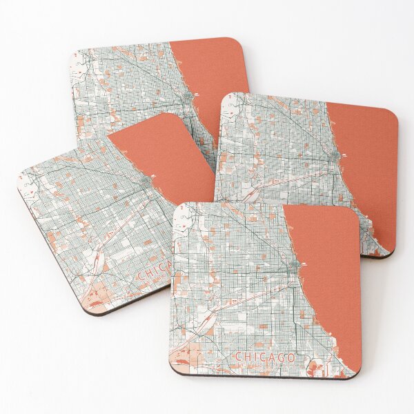 Item preview, Chicago City Map of Illinois, USA - Bohemian designed and sold by deMAP.