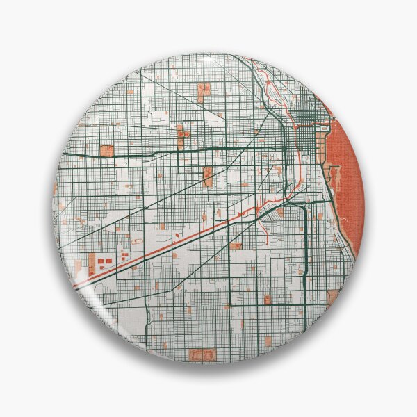 Item preview, Chicago City Map of Illinois, USA - Bohemian designed and sold by deMAP.