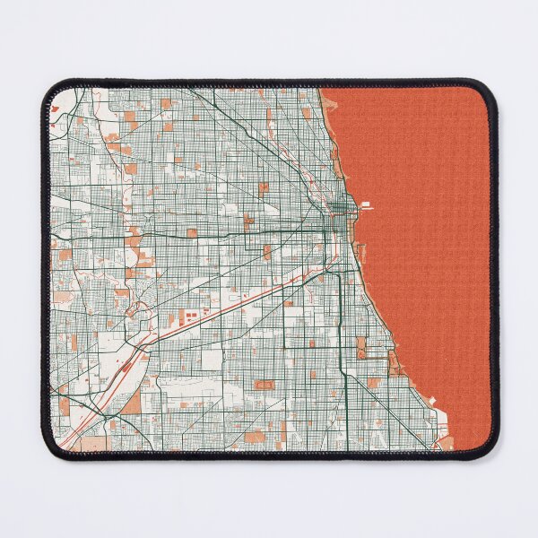 Item preview, Chicago City Map of Illinois, USA - Bohemian designed and sold by deMAP.