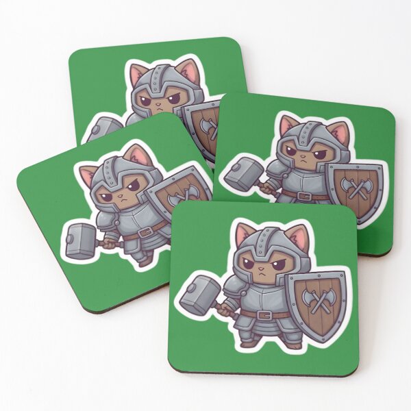 Item preview, Chibi Fantasy RPG Cat Party : Tanker designed and sold by AnimalDesingLab.