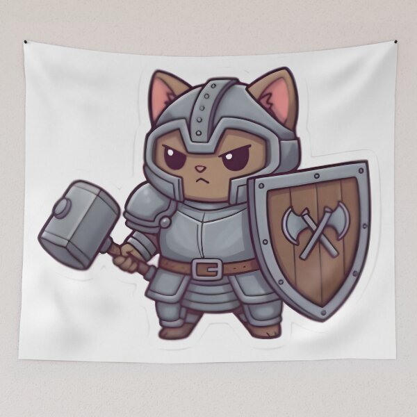 Item preview, Chibi Fantasy RPG Cat Party : Tanker designed and sold by AnimalDesingLab.