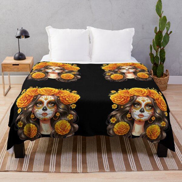 Item preview, Marigold Calavera: Spirit of the Mexican Sun designed and sold by Dominik1994.