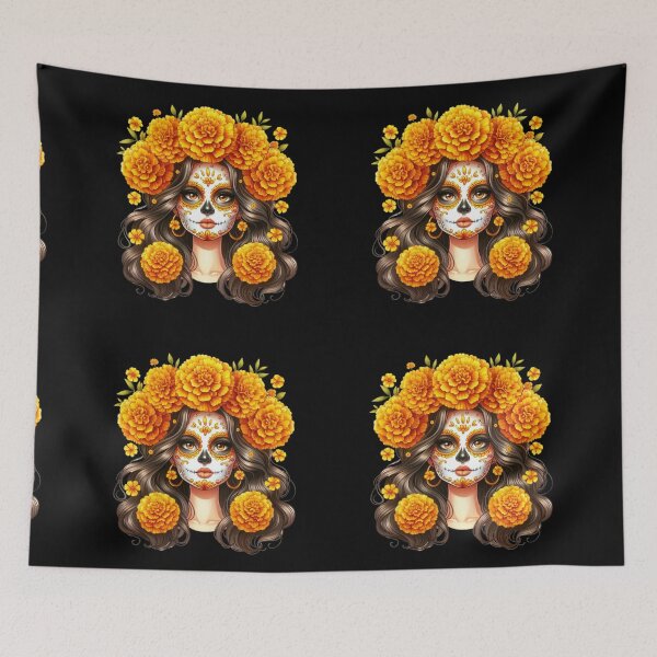 Item preview, Marigold Calavera: Spirit of the Mexican Sun designed and sold by Dominik1994.