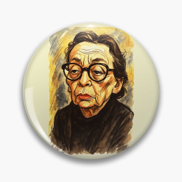 Item preview, Marguerite Duras Caricature designed and sold by Sarcastic designs.