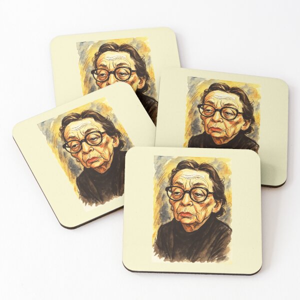 Item preview, Marguerite Duras Caricature designed and sold by Sarcastic designs.