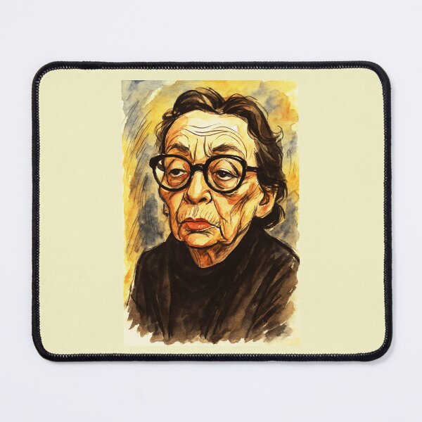 Item preview, Marguerite Duras Caricature designed and sold by Sarcastic designs.