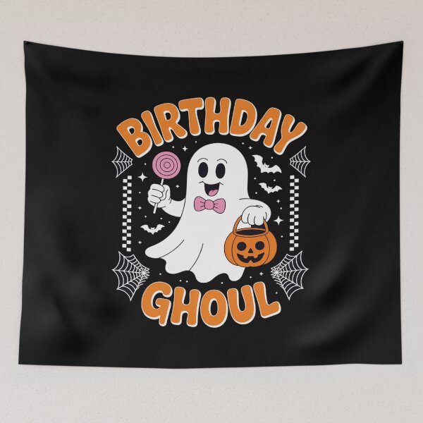 Item preview, Birthday Ghoul Spooky Season Groovy Halloween Kids Girls designed and sold by FranzFriesen.
