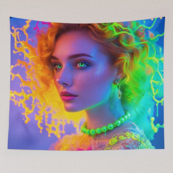 Item preview, Woman of Lightning Bolts and Candy Sparks 1 designed and sold by 3dvirtualand.