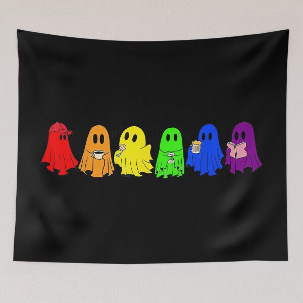 Item preview, Cute LGBTQ Ghost LGBT Halloween Ghost Rainbow Gay Pride designed and sold by LisaMCasares.