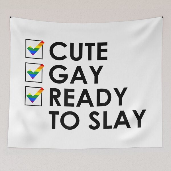 Item preview, Cute Gay Ready To Slay Funny Gay LGBT Pride Month designed and sold by LisaMCasares.