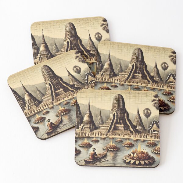 Item preview, Vintage Loy Krathong Festival at Ancient Sukhothai designed and sold by Koalangel.
