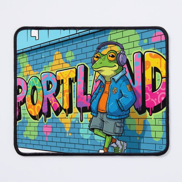 Item preview, Streetwear Portland Frog Graffiti Art - Urban Vibe & Cityscape designed and sold by j-2k.