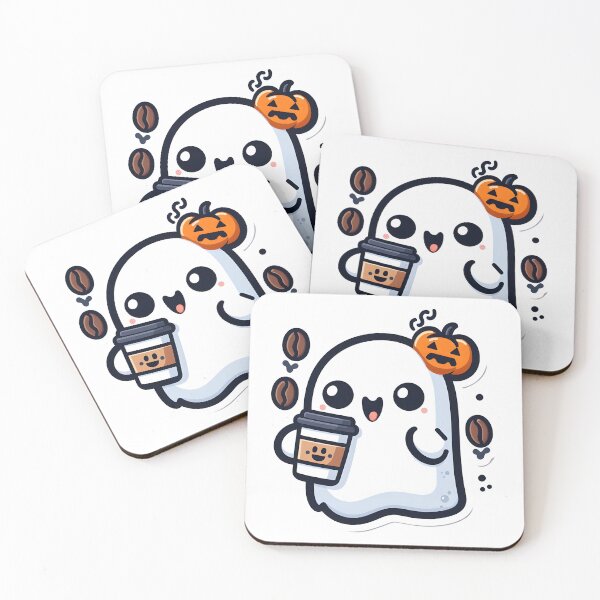 Item preview, Cute & Spooky: Coffee Monster Vibes – Halloween Fun designed and sold by Lu7u.