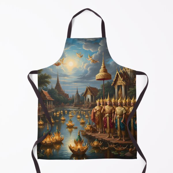 Item preview, Divine Loy Krathong Ceremony Baroque Painting Style designed and sold by Koalangel.