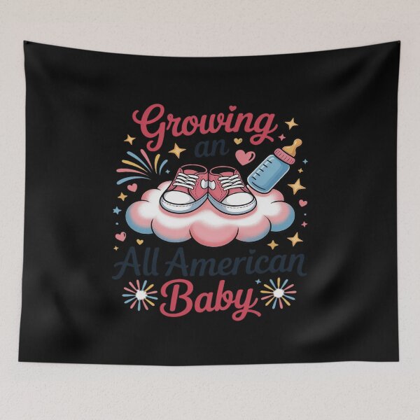 Item preview, Growing An All American Baby Pregnancy Announcement designed and sold by August4Laughs25.