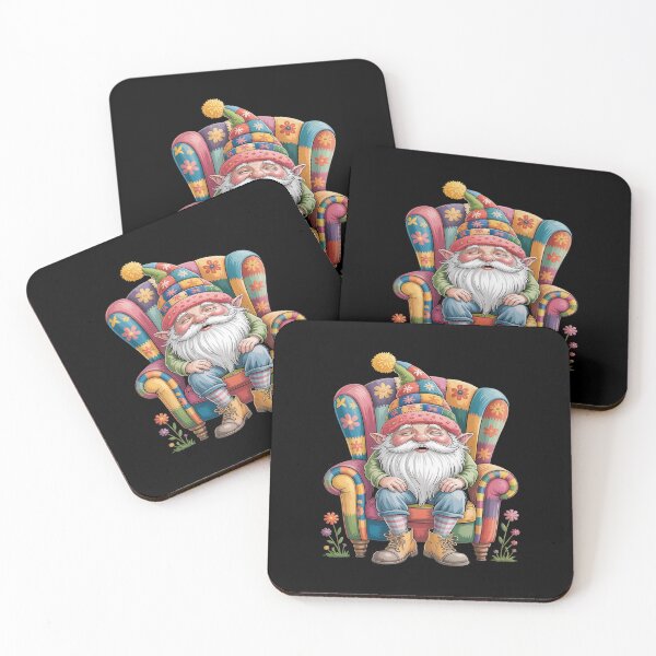 Item preview, Grumpy Hippie Dad Gnome Sitting On A Sofa For Garden Love designed and sold by August4Laughs25.