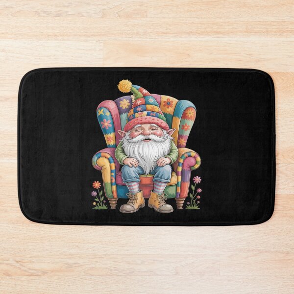 Item preview, Grumpy Hippie Dad Gnome Sitting On A Sofa For Garden Love designed and sold by August4Laughs25.