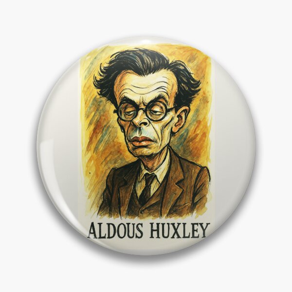 Item preview, Aldous Huxley Caricature designed and sold by Sarcastic designs.