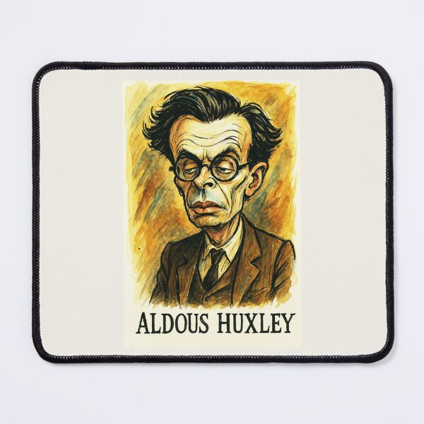 Item preview, Aldous Huxley Caricature designed and sold by Sarcastic designs.