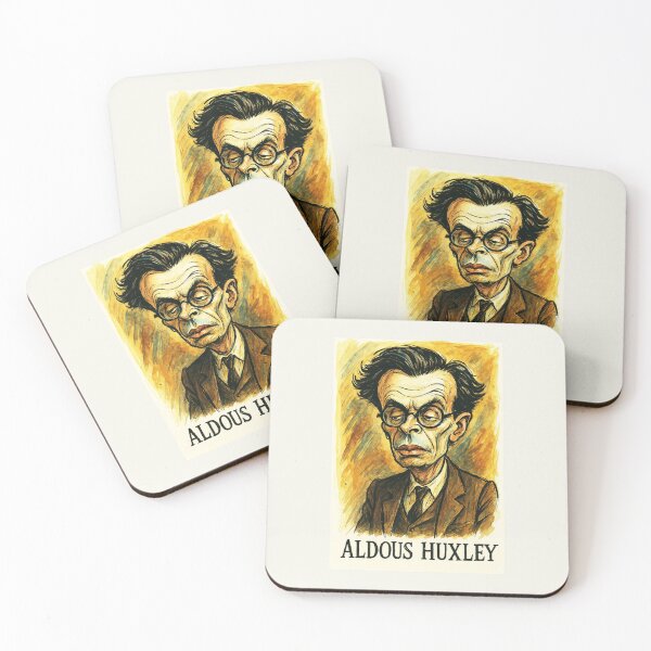 Item preview, Aldous Huxley Caricature designed and sold by Sarcastic designs.