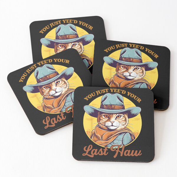 Item preview, Cowboy Cat Funny Western T-Shirt designed and sold by LarryMBrown.