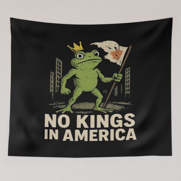 Item preview, No Kings Portland Frog Protest designed and sold by tystock.