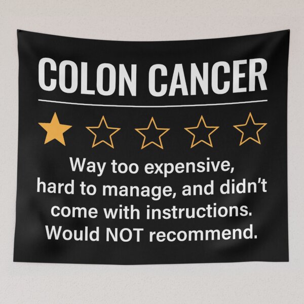 Item preview, Colon Cancer 1 Star Rating Funny Colorectal Cancer Awareness designed and sold by EzraIBlankenshi.