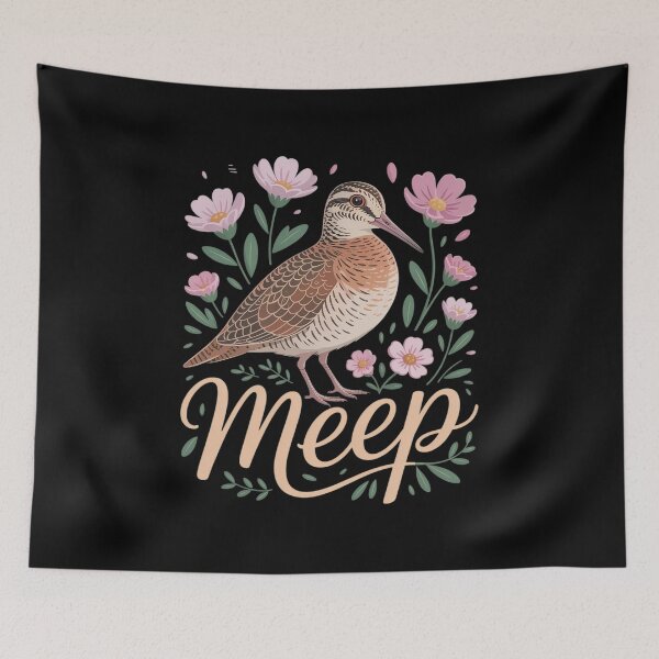 Item preview, Bird Saying American Woodcock Flower Cute designed and sold by RayArmstrong.