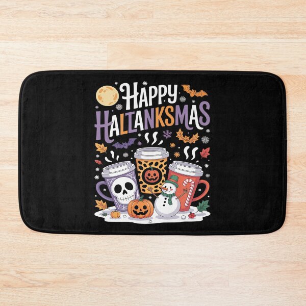 Item preview, Hallothanksmas Halloween Thanksgiving Christmas Coffee Latte designed and sold by August4Laughs25.