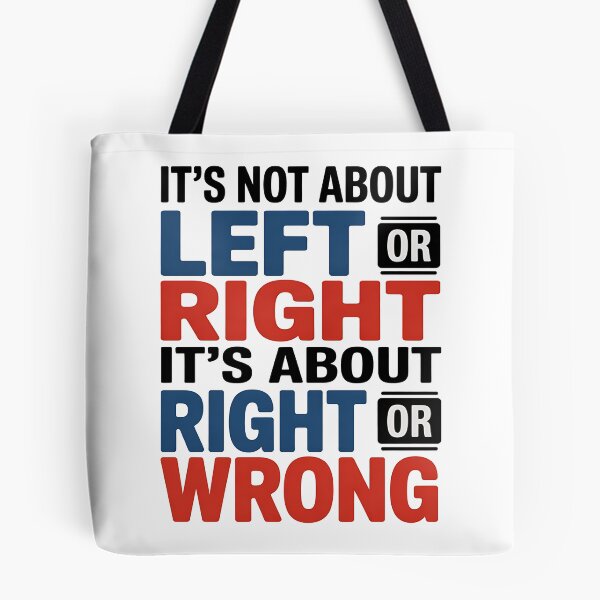 Item preview, It's Not About Left or Right, It's About Right or Wrong - No KINGs designed and sold by BakeryDozen.