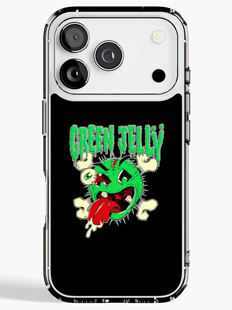Thumbnail 1 of 5, iPhone Case, Green Jello Band designed and sold by BrodieBouges.