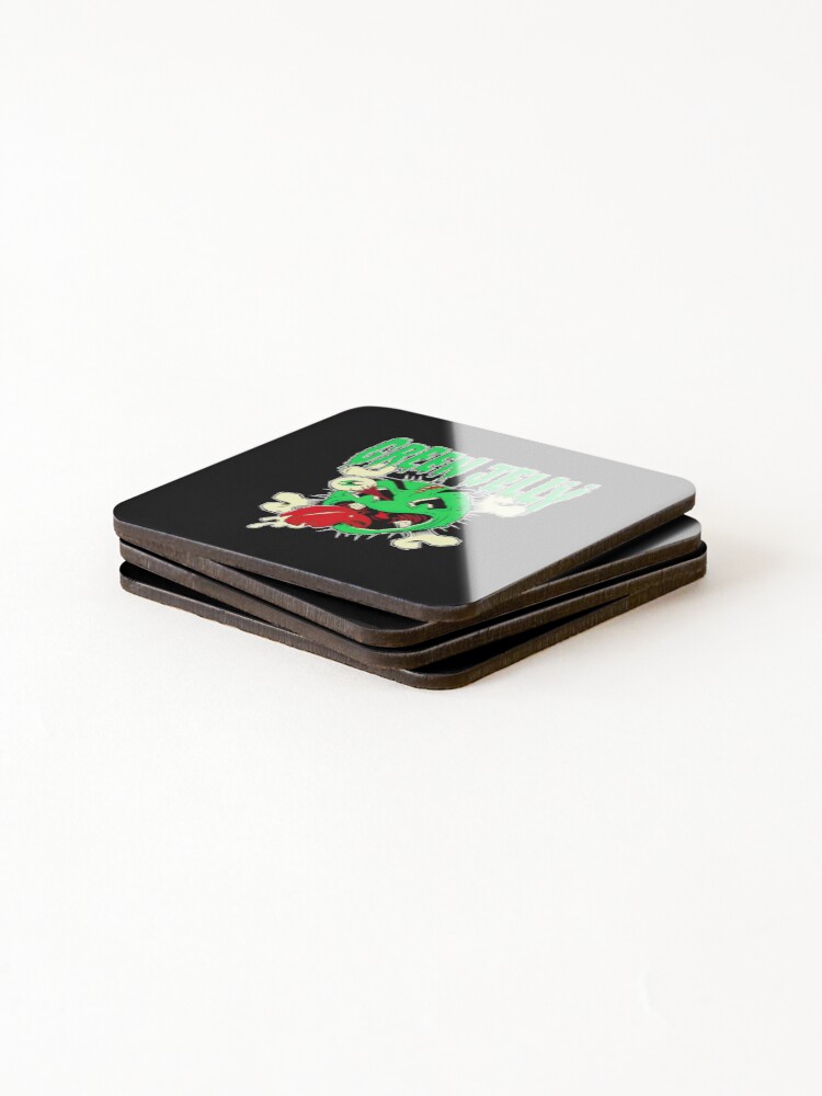 Thumbnail 4 of 5, Coasters (Set of 4), Green Jello  Band designed and sold by BrodieBouges.