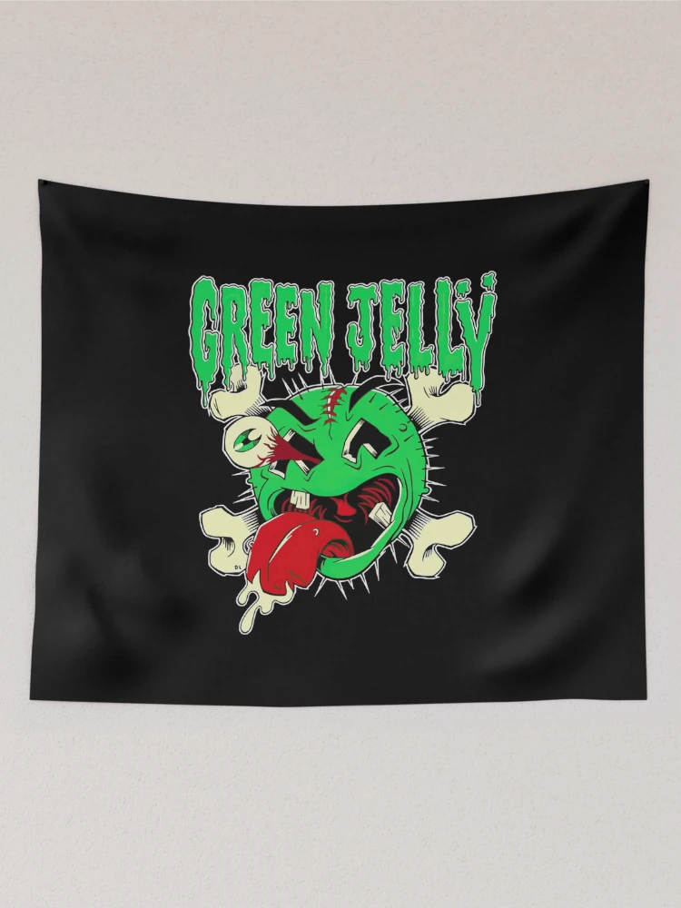 Thumbnail 2 of 3, Tapestry, Green Jello Band designed and sold by BrodieBouges.