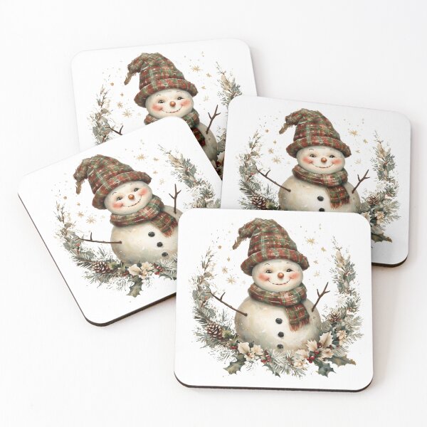 Item preview, Smiling Snowman Wreath designed and sold by EverlaPrints.
