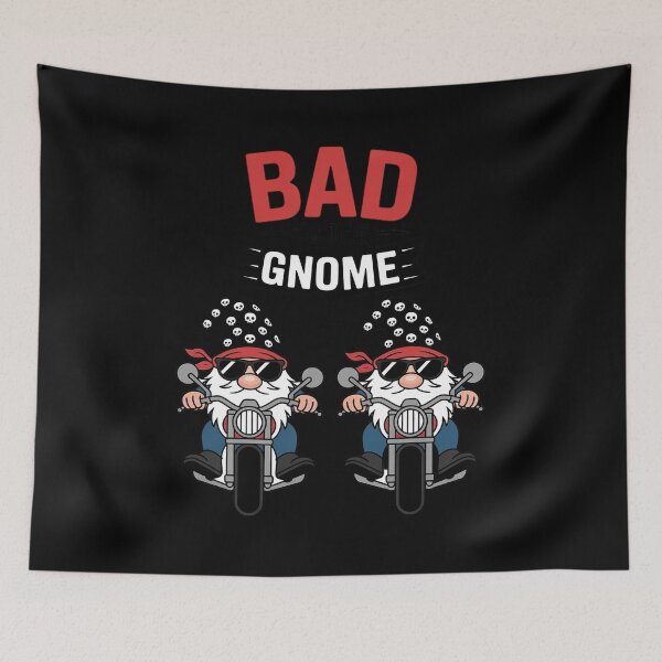 Item preview, Biker Gnomes Racing Race Funny Pun Joke Meme designed and sold by AmparoBoyle.