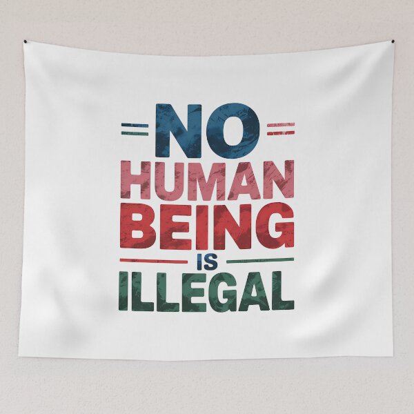 Item preview, No Human Being is Illegal - NO KINGs designed and sold by BakeryDozen.