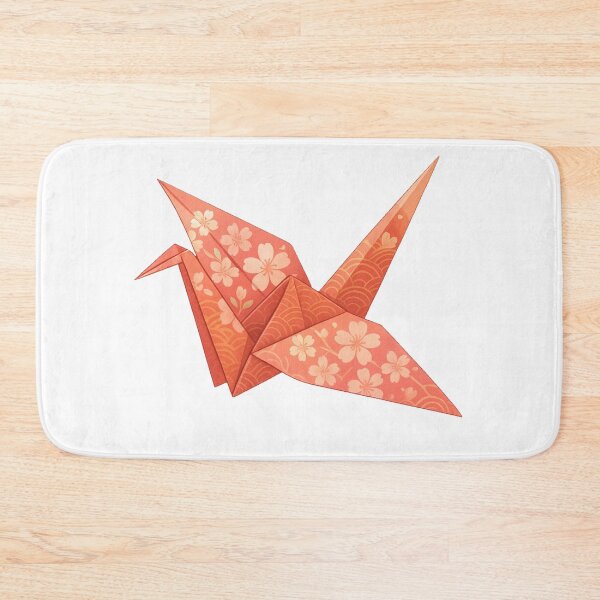 Item preview, Origami Crane with Japanese Cultural Motifs Design designed and sold by NovaMoodCo.