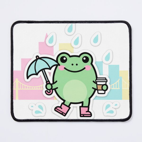 Item preview, Cute Portland Frog Sticker Pack - Kawaii City Elements designed and sold by j-2k.