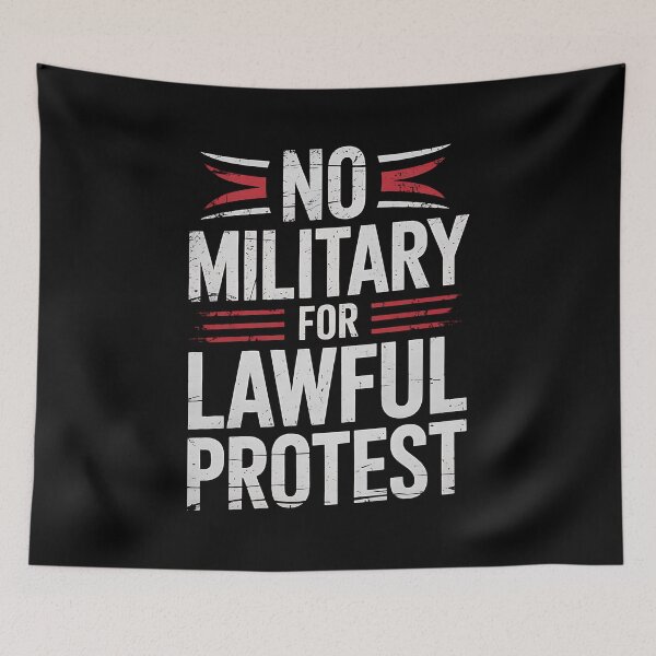 Item preview, Nomilitary for Lawful Protest - NO KINGs designed and sold by BakeryDozen.