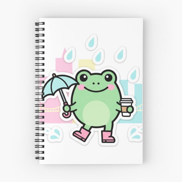 Item preview, Cute Portland Frog Sticker Pack - Kawaii City Elements designed and sold by j-2k.
