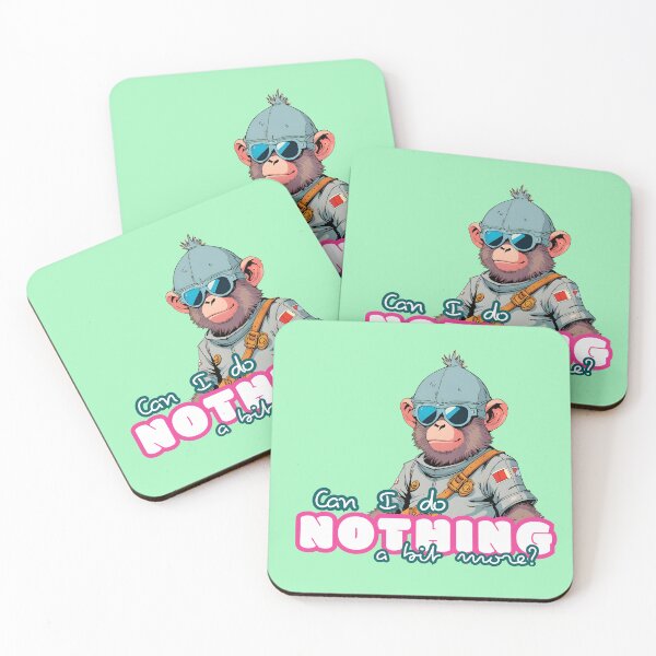 Item preview, Lazy Day Monkey – Funny Procrastination Quote Art designed and sold by 8-Maxwell-8.