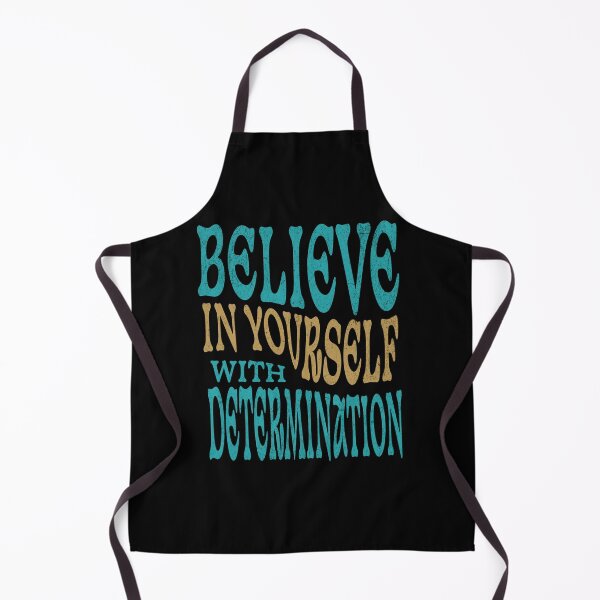 Item preview, Believe in Yourself with Determination – Motivational Retro Typography Design designed and sold by SaadArtCo.