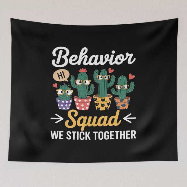 Item preview, Behavior Squad Funny Cactus Teacher School designed and sold by DrewLeuschke.