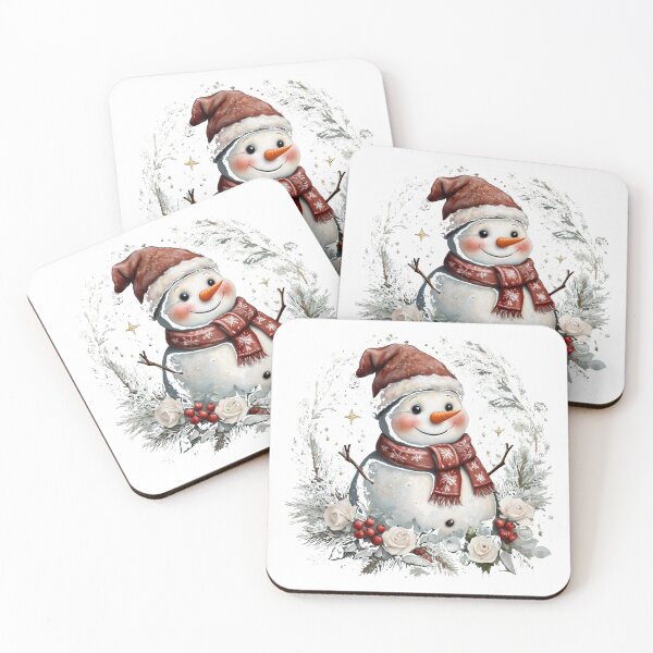 Item preview,  Cozy Rose Wreath Snowman | Elegant Christmas Tee T-Shirt designed and sold by EverlaPrints.