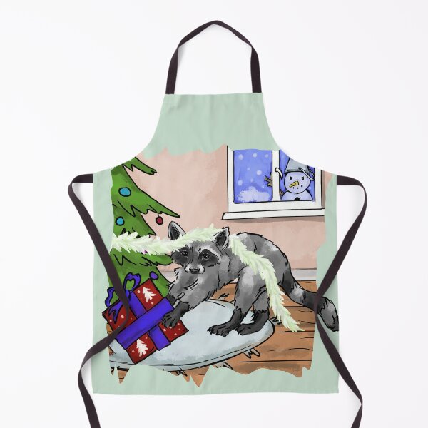 Item preview, Raccoon with Christmas Gifts designed and sold by Antiope33.
