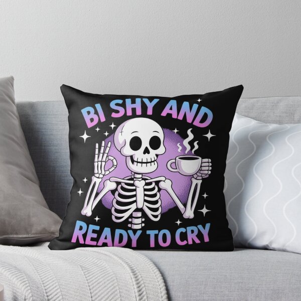 Item preview, Bi Funny LGBT Skeleton Bisexual Pride Joke designed and sold by FranzFriesen.