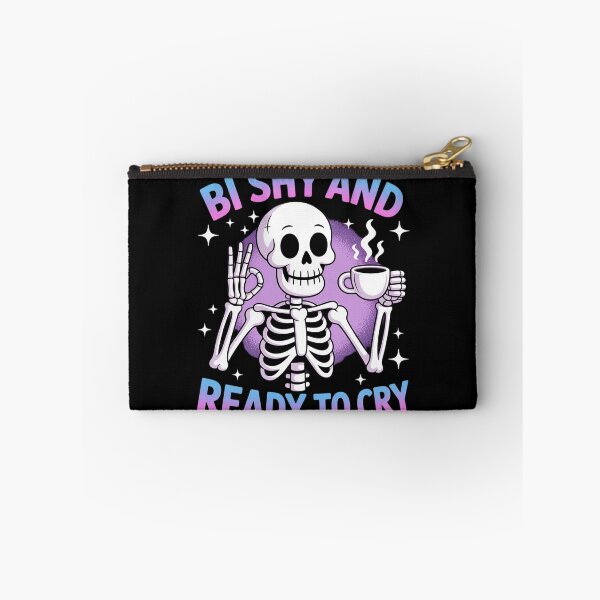 Item preview, Bi Funny LGBT Skeleton Bisexual Pride Joke designed and sold by FranzFriesen.