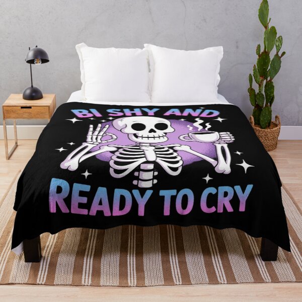 Item preview, Bi Funny LGBT Skeleton Bisexual Pride Joke designed and sold by FranzFriesen.