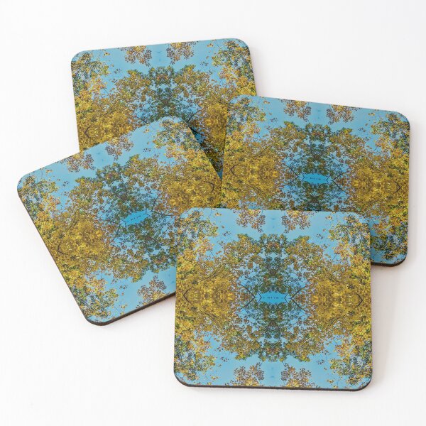 Item preview, Psychedelic Sacred Geometry Autumn Sky – Visionary Fall Canopy Art designed and sold by aadventures.