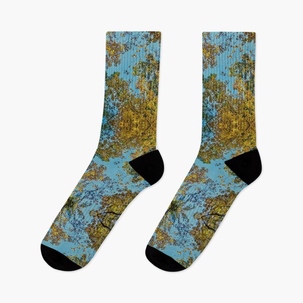 Item preview, Psychedelic Sacred Geometry Autumn Sky – Visionary Fall Canopy Art designed and sold by aadventures.